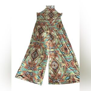 Colorful Patterned Jumpsuit Size 5XL